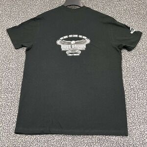 Vintage Russ Brown Motorcycle Shirt Men XL Simplex Short Sleeve Cotton Deadstock